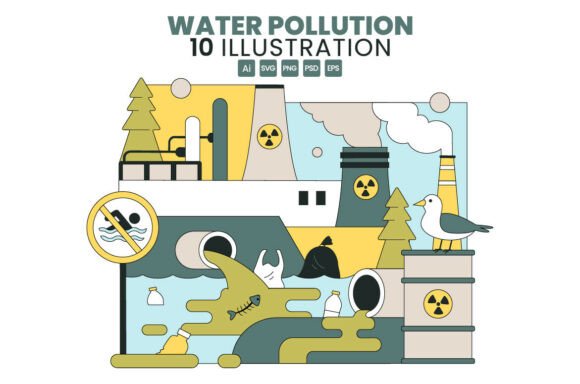 10 Water Pollution Vector Illustration: A Designer’s Embroidery Review