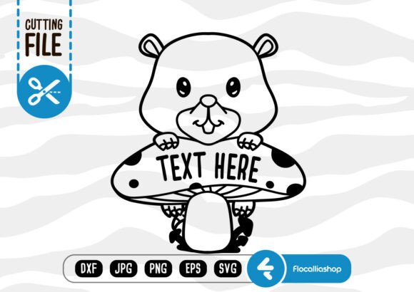 Animal Text Holder Outline, Mole SVG: A Crafts Graphics Review