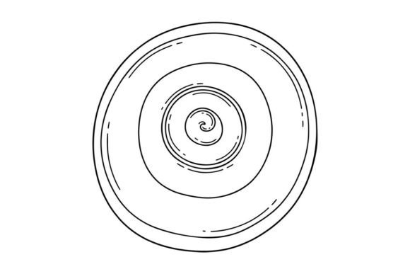 Concentric Circle Spiral Graphics for Coloring Pages Amp