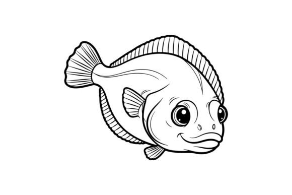Cute Cartoon Fish Smiling Vector Graphics & Illustrations