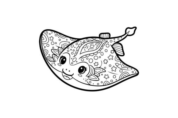 Cute Cartoon Fish with Stars Graphics & Illustrations Review