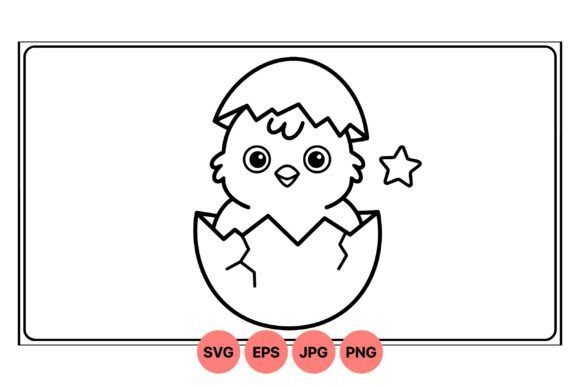 Cute Chick Hatchling: Graphics & Illustrations Review