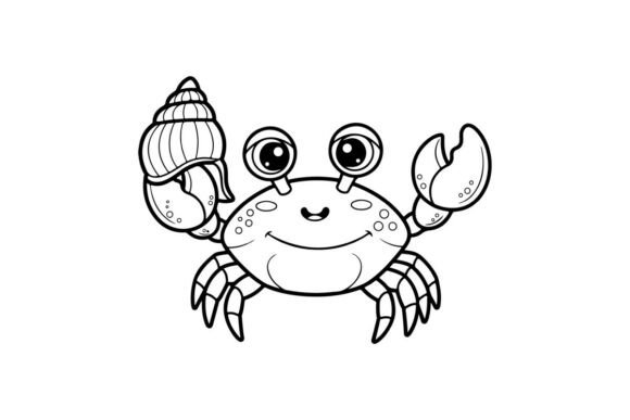 Cute Smiling Crab Mascot Vector: Graphics & Illustrations