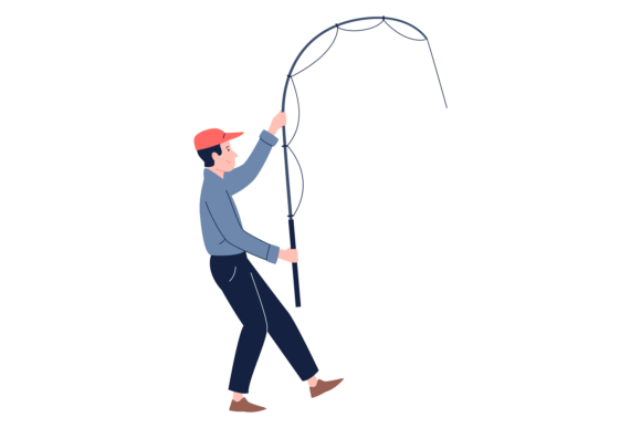 Fisherman Throwing Hook: A Graphics & Illustrations Review