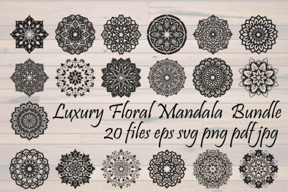 Luxury Floral Mandala Bundle: Graphics & Illustrations