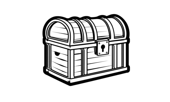 Treasure Chest Illustration PNG SVG: Graphics & Illustrations