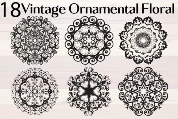 Vintage Floral Graphics for Crafts & Blogs